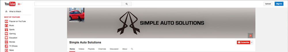 Image of a screenshot of our YouTube channel.